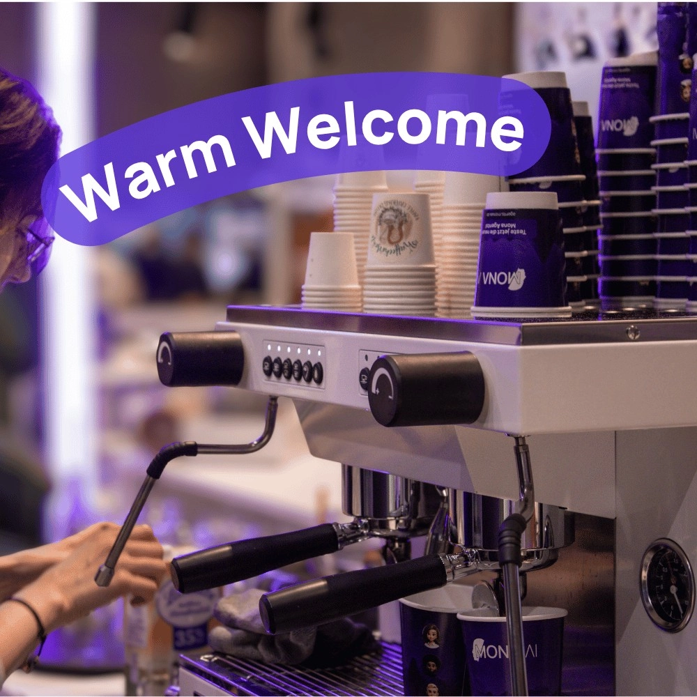 MONA AI Welcome Coffee: Netzwerken & Wachwerden